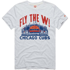 Ash Chicago Cubs Homage Hyper Local Refresh Tri-Blend T-Shirt
