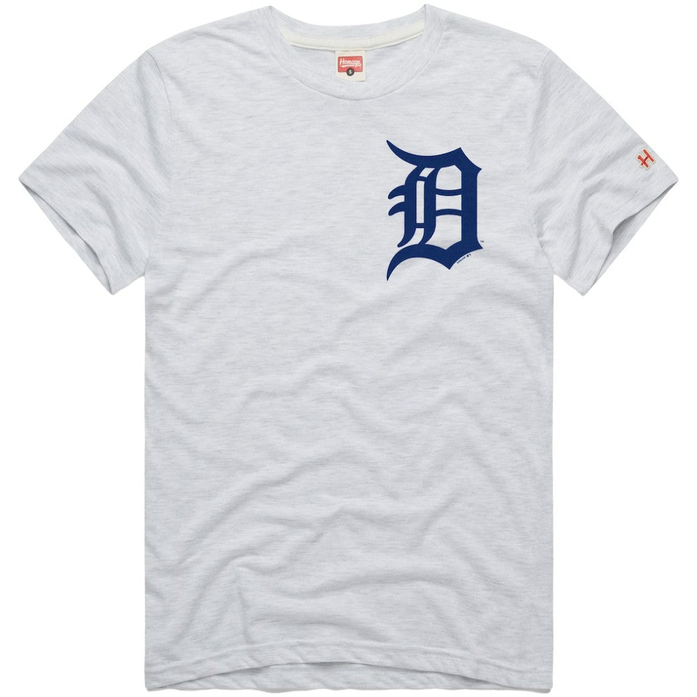 Ash Detroit Tigers Homage Hyper Local Refresh Tri-Blend T-Shirt