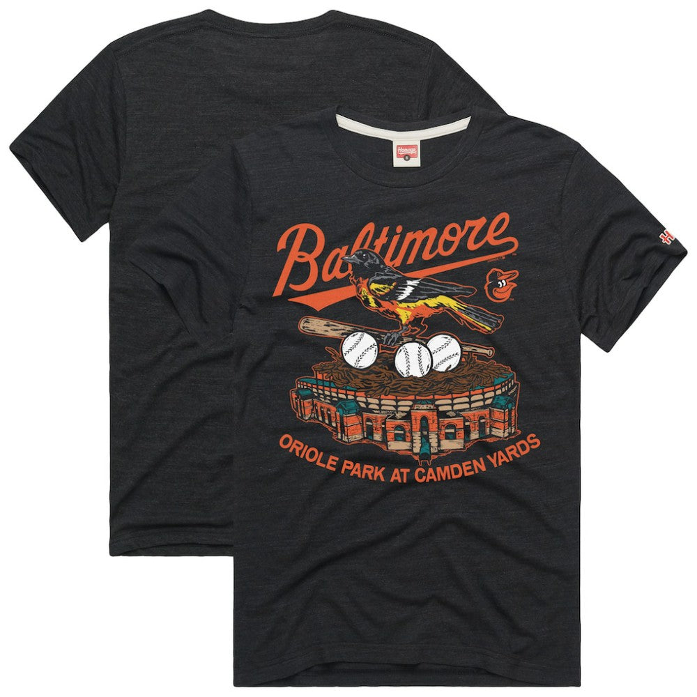 Charcoal Baltimore Orioles Homage Hyper Local Refresh T-Shirt