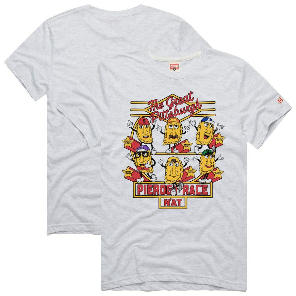 Ash Pittsburgh Pirates Homage Hyper Local Refresh Tri-Blend T-Shirt