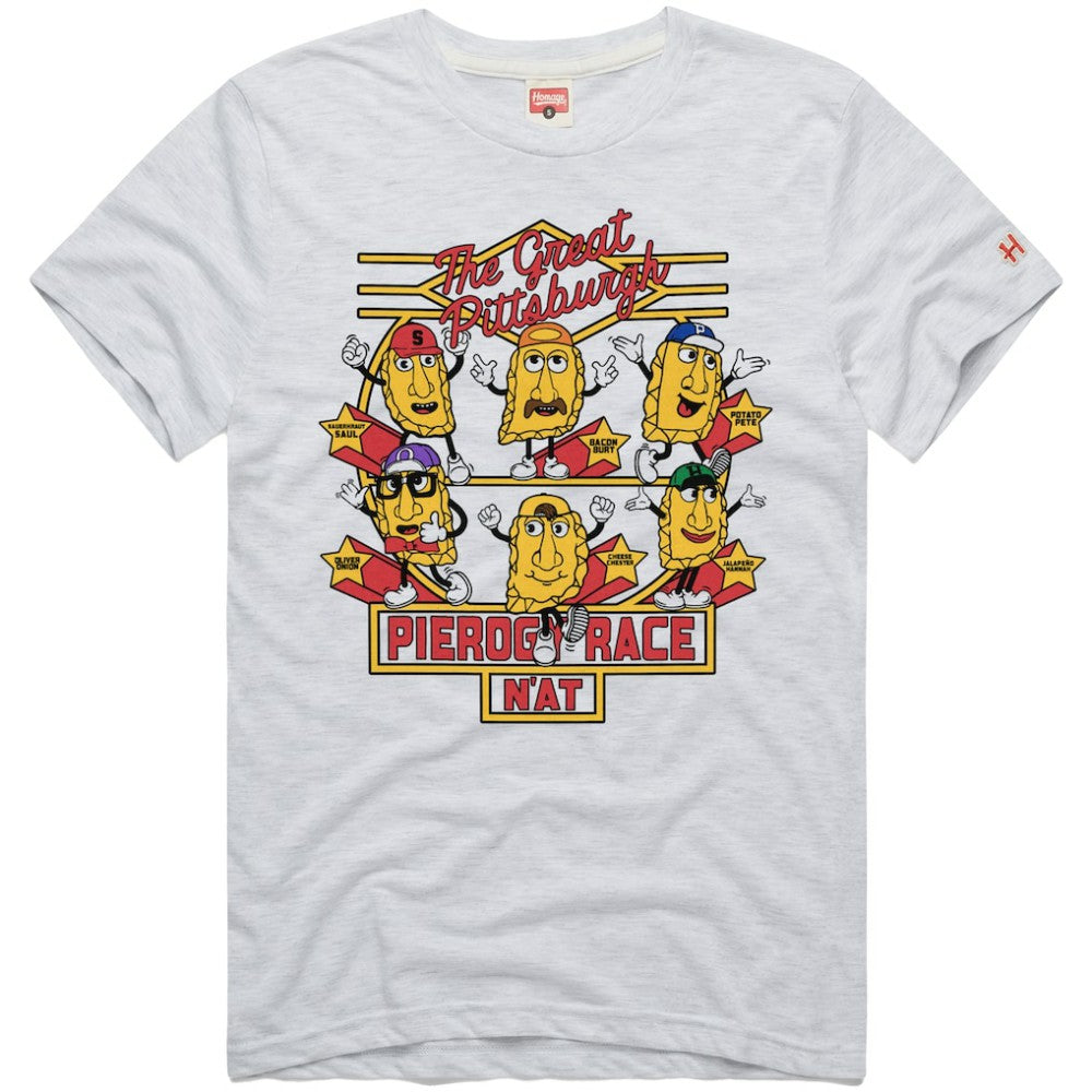 Ash Pittsburgh Pirates Homage Hyper Local Refresh Tri-Blend T-Shirt