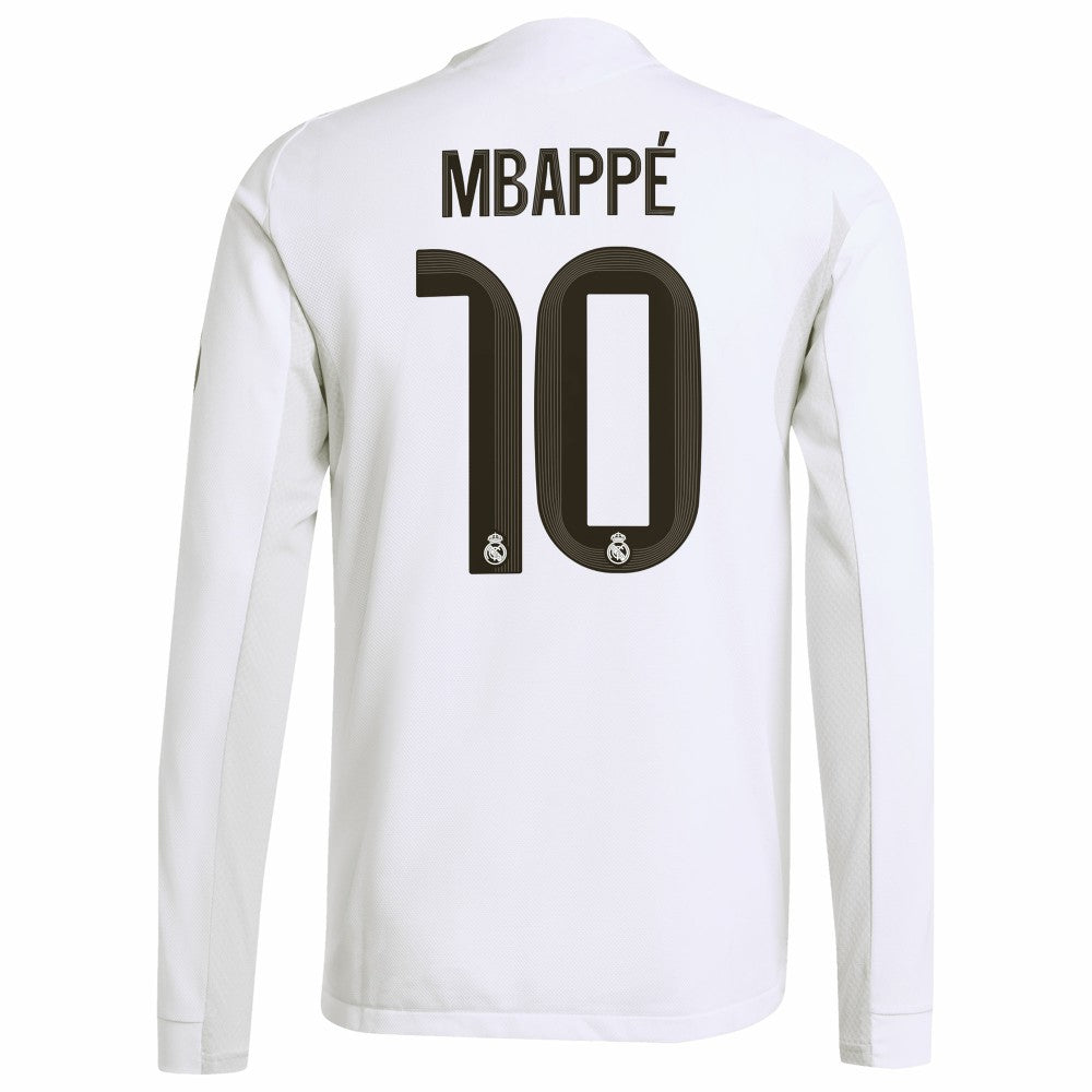 Kylian Mbappé Real Madrid 2025/26 Home Long Sleeve Player Jersey