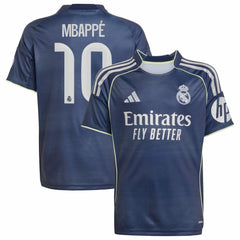 Kylian Mbappé Real Madrid Youth 2025/26 Away Replica Player Jersey