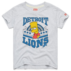Homage x The Simpsons Youth Tri-Blend T-Shirt - Detroit Lions T-shirts