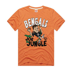Joe Burrow  Homage Unisex Caricature Player Graphic Tri-Blend T-Shirt - Cincinnati Bengals T-shirts