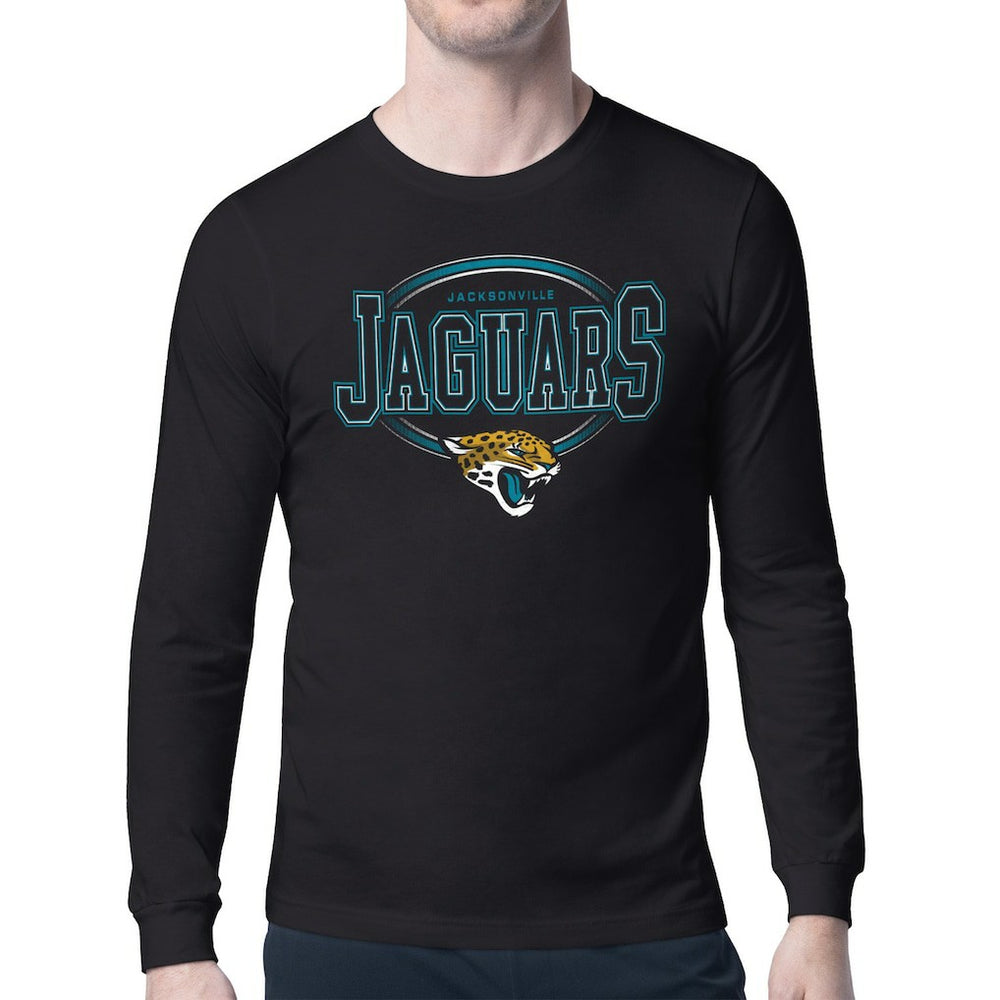 Starter Team Track Graphic Long Sleeve T-Shirt - Jacksonville Jaguars T-shirts
