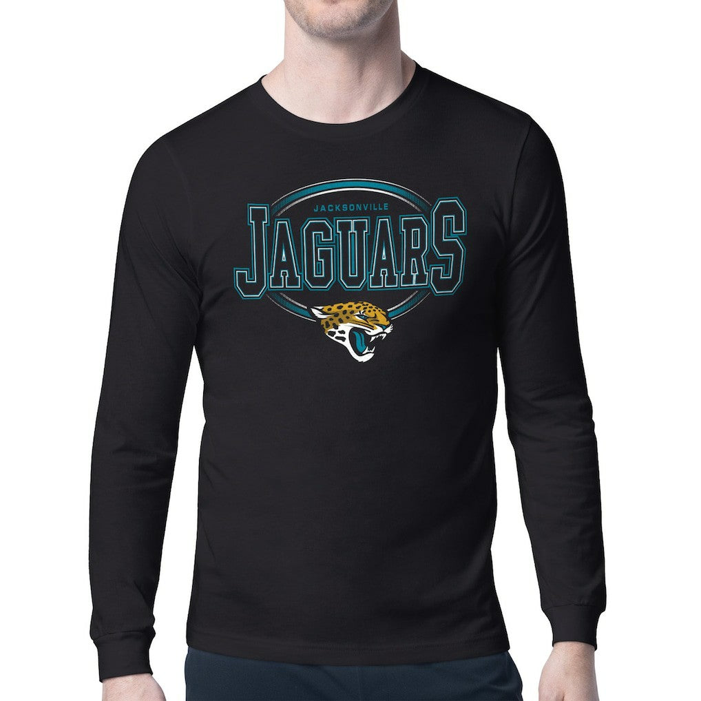 Starter Team Track Graphic Long Sleeve T-Shirt - Jacksonville Jaguars T-shirts