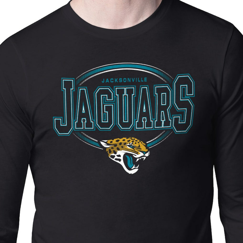 Starter Team Track Graphic Long Sleeve T-Shirt - Jacksonville Jaguars T-shirts