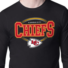 Starter Team Track Graphic Long Sleeve T-Shirt - Kansas City Chiefs T-shirts