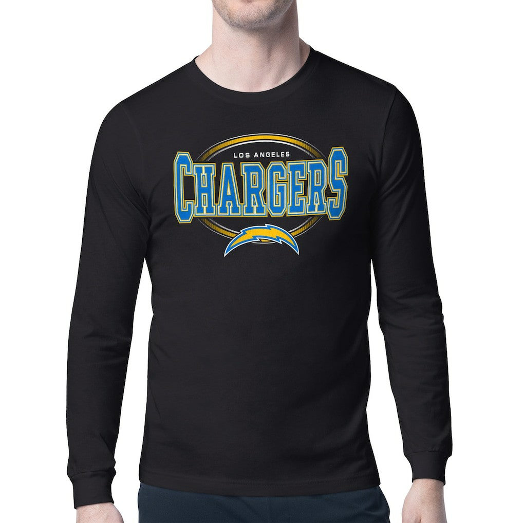 Starter Team Track Graphic Long Sleeve T-Shirt - Los Angeles Chargers T-shirts