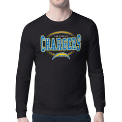 Starter Team Track Graphic Long Sleeve T-Shirt - Los Angeles Chargers T-shirts