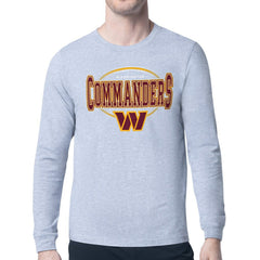 Starter Team Track Graphic Long Sleeve T-Shirt - Washington Commanders T-shirts