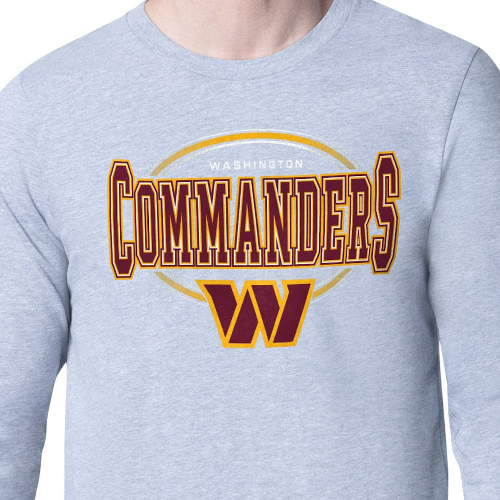 Starter Team Track Graphic Long Sleeve T-Shirt - Washington Commanders T-shirts