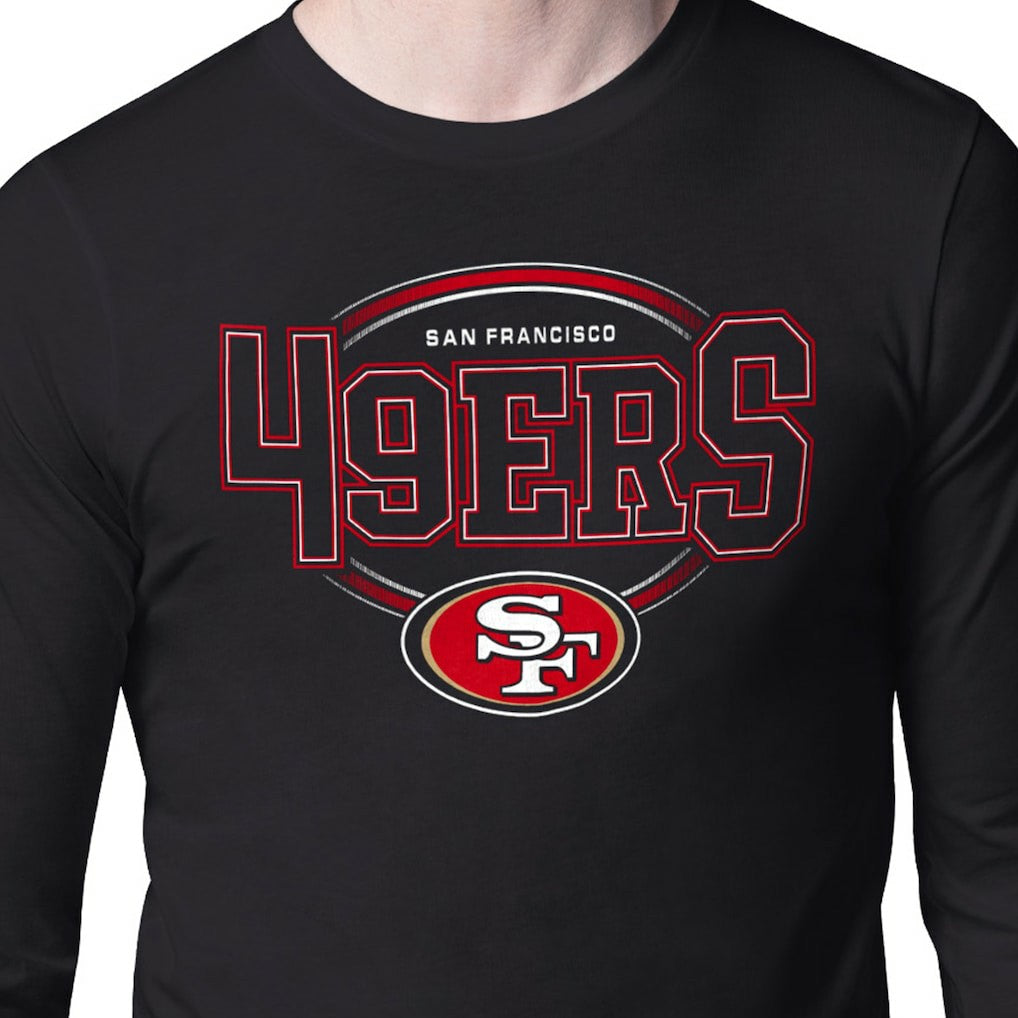 Starter Team Track Graphic Long Sleeve T-Shirt - San Francisco 49ers T-shirts