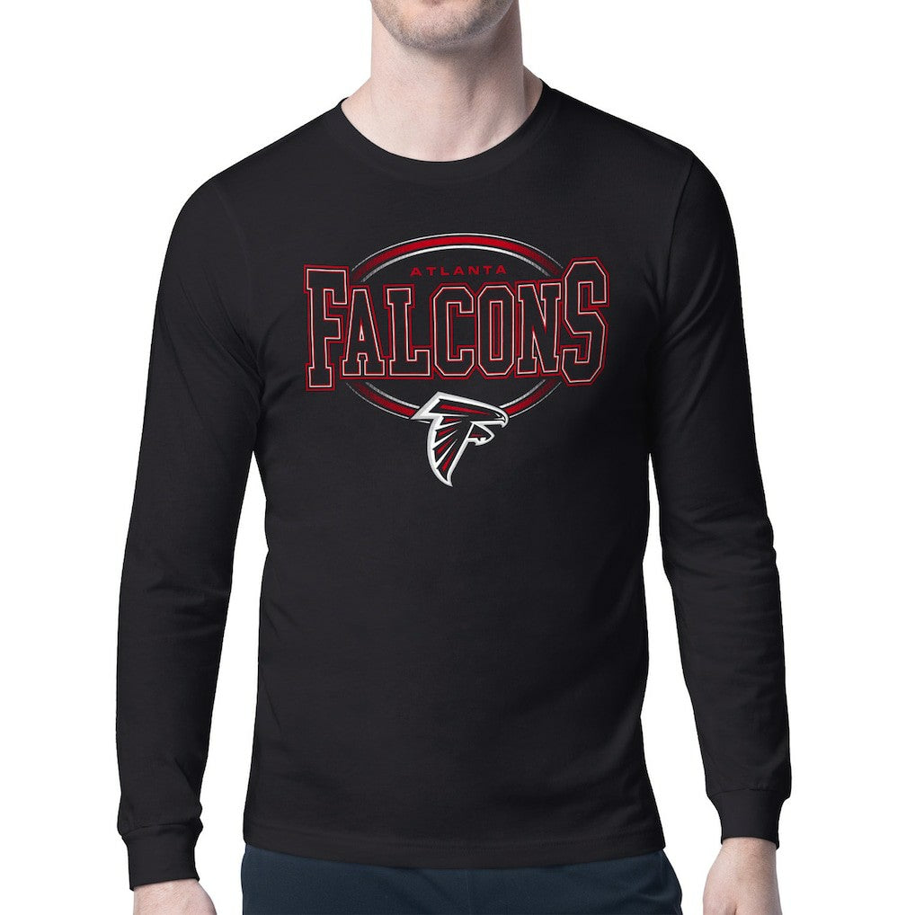 Starter Team Track Graphic Long Sleeve T-Shirt - Atlanta Falcons T-shirts