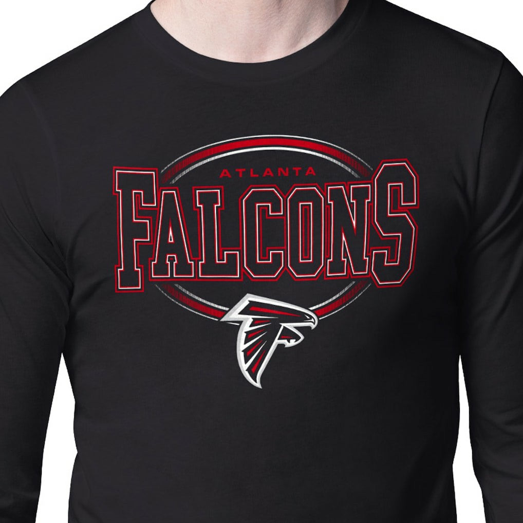 Starter Team Track Graphic Long Sleeve T-Shirt - Atlanta Falcons T-shirts