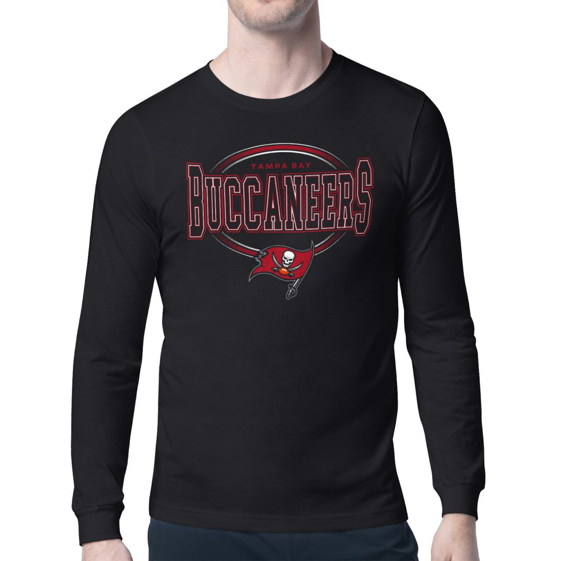 Starter Team Track Graphic Long Sleeve T-Shirt - Tampa Bay Buccaneers T-shirts