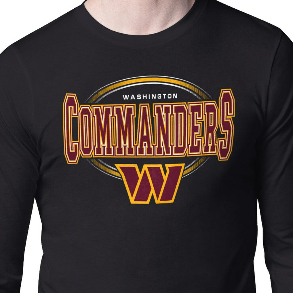Starter Team Track Graphic Long Sleeve T-Shirt - Washington Commanders T-shirts