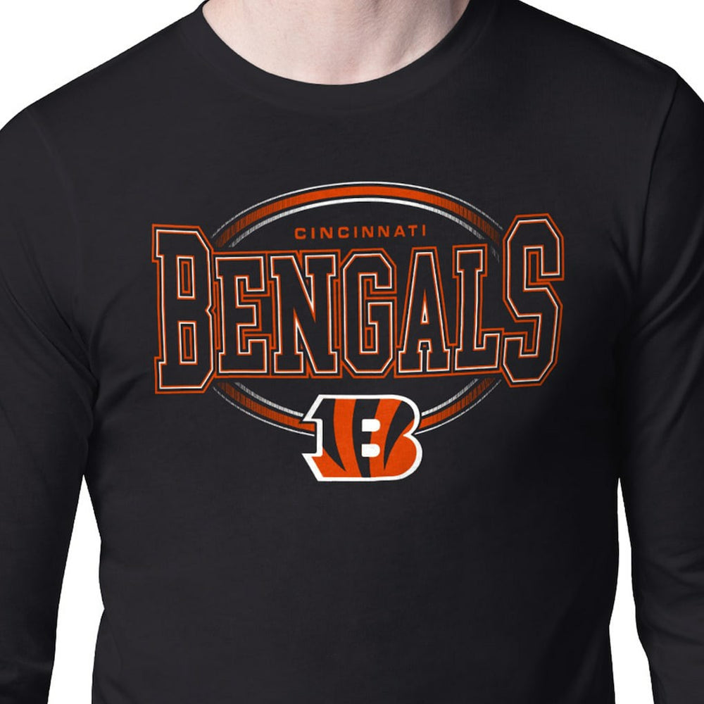 Starter Team Track Graphic Long Sleeve T-Shirt - Cincinnati Bengals T-shirts