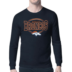 Starter Team Track Graphic Long Sleeve T-Shirt - Denver Broncos T-shirts