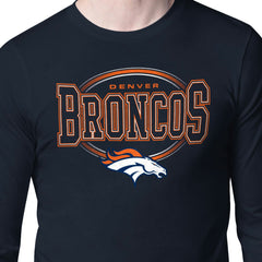 Starter Team Track Graphic Long Sleeve T-Shirt - Denver Broncos T-shirts