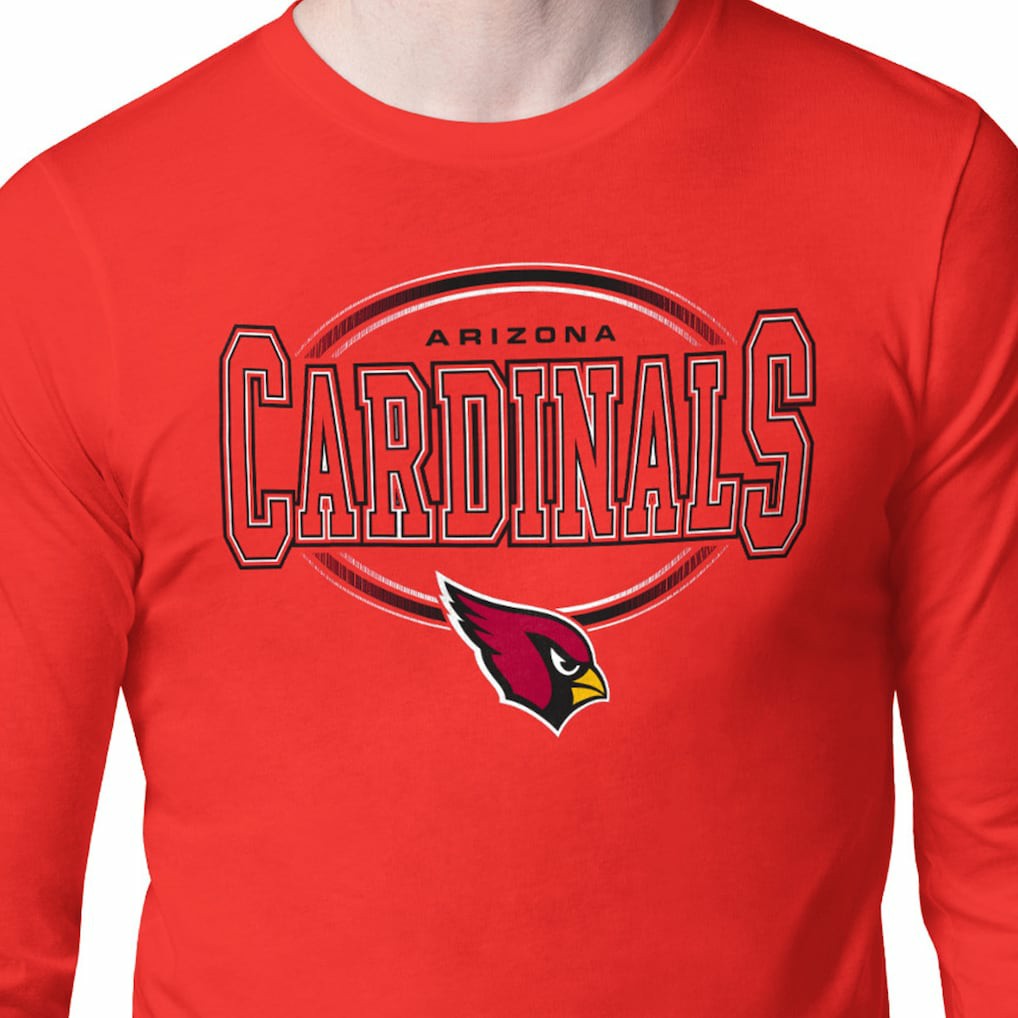 Starter Team Track Graphic Long Sleeve T-Shirt - Arizona Cardinals T-shirts
