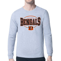 Starter Team Track Graphic Long Sleeve T-Shirt - Cincinnati Bengals T-shirts