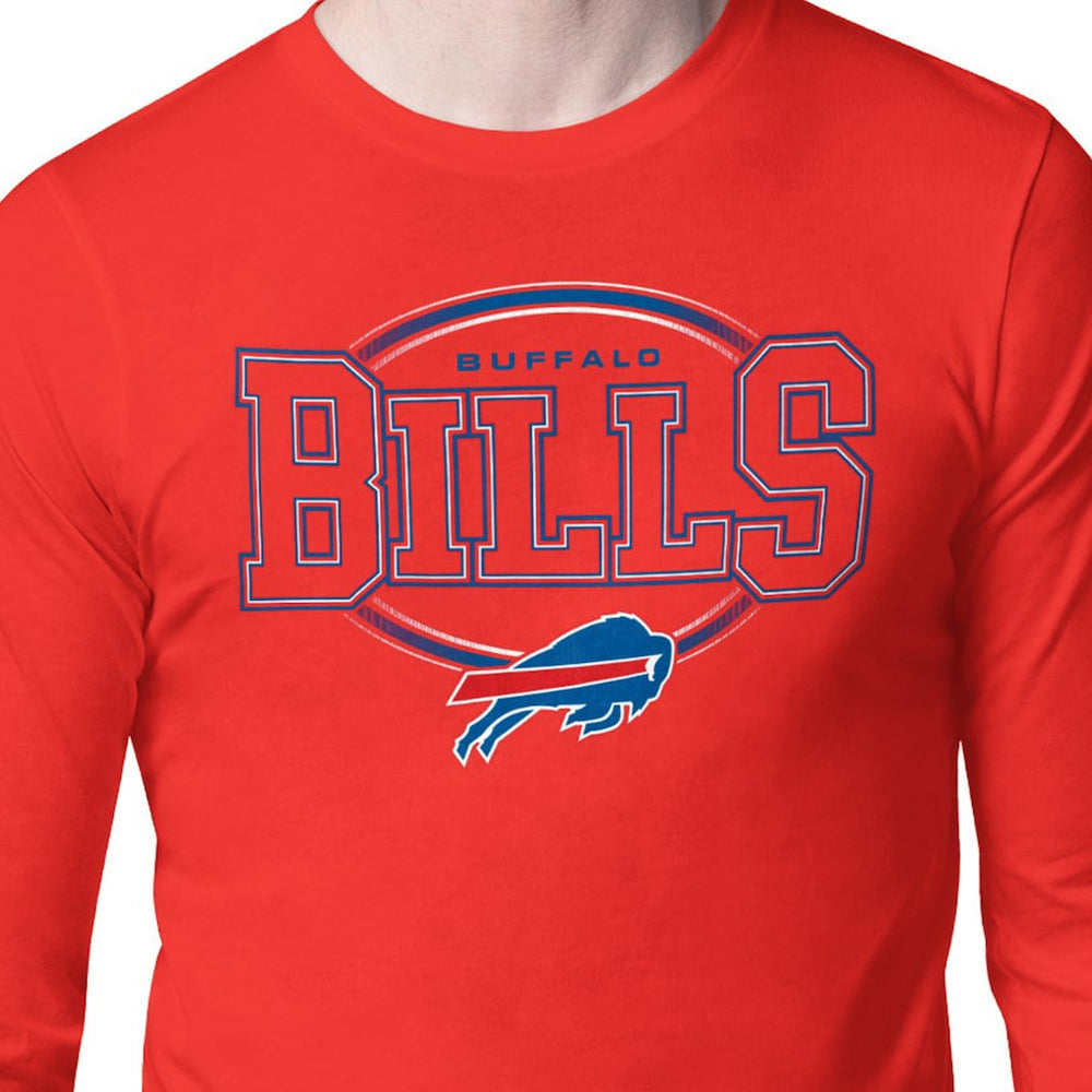 Starter Team Track Graphic Long Sleeve T-Shirt - Buffalo Bills T-shirts