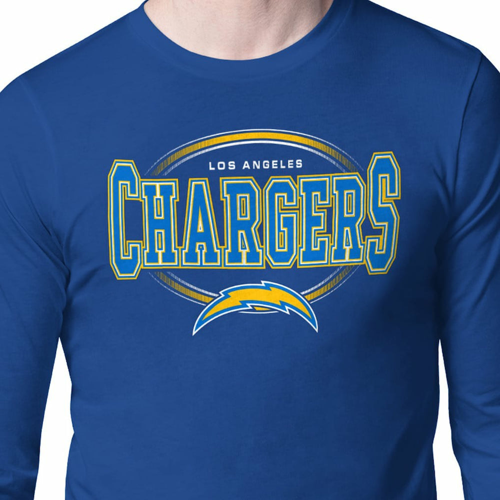 Starter Team Track Graphic Long Sleeve T-Shirt - Los Angeles Chargers T-shirts