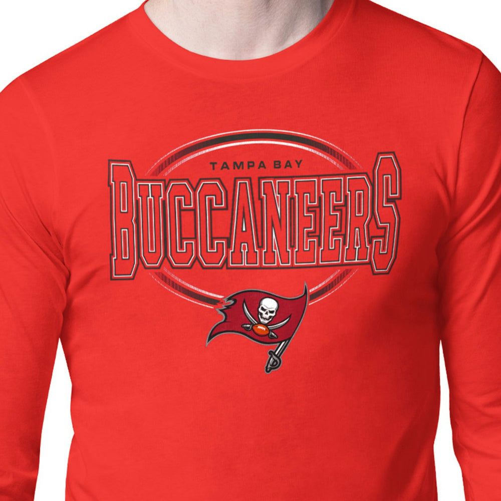Starter Team Track Graphic Long Sleeve T-Shirt - Tampa Bay Buccaneers T-shirts