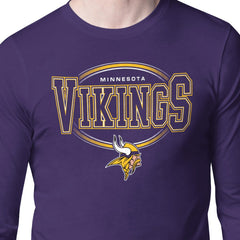 Starter Team Track Graphic Long Sleeve T-Shirt - Minnesota Vikings T-shirts