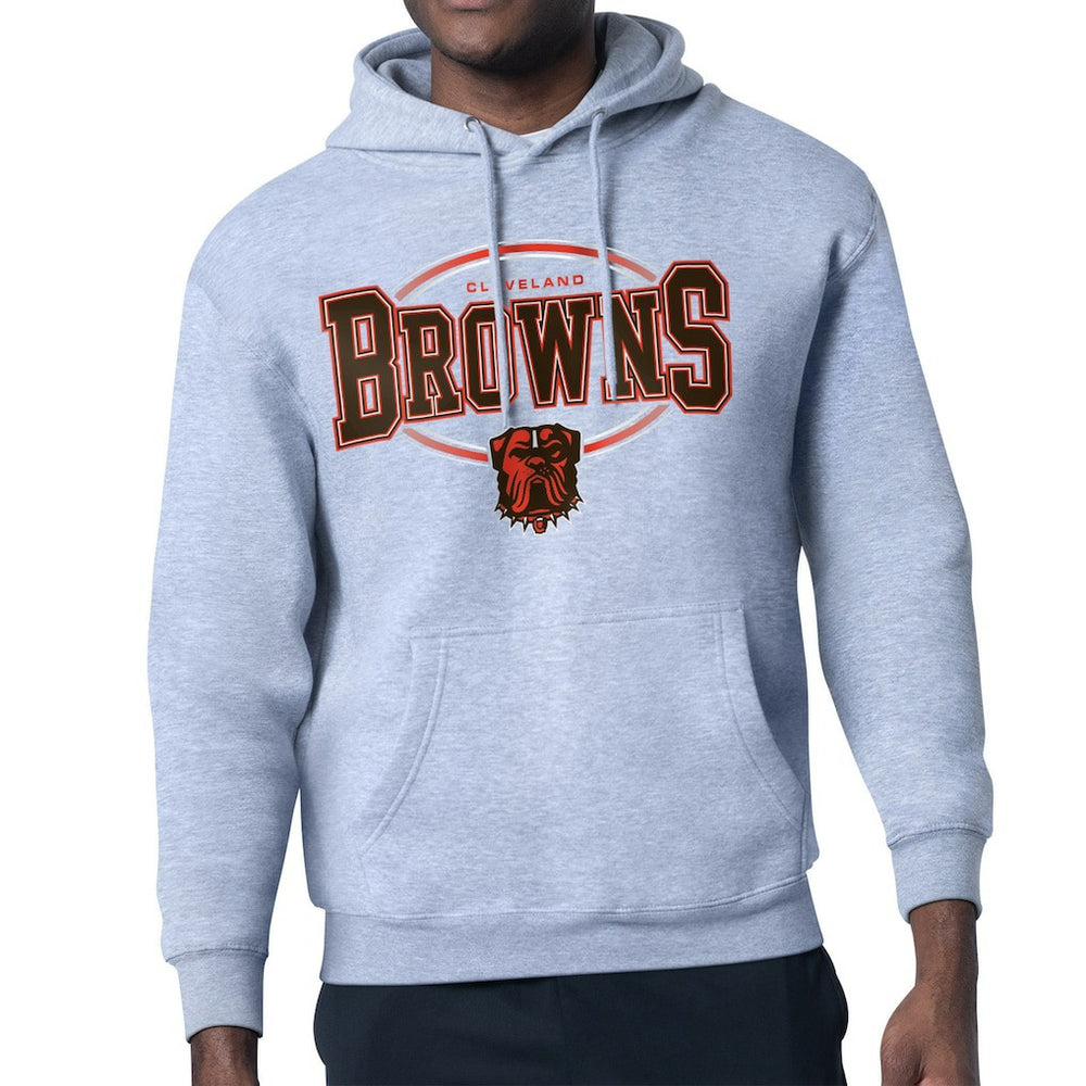 Starter Team Track Graphic Pullover Hoodie - Cleveland Browns Hoodies