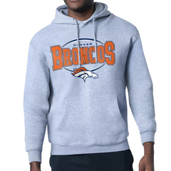 Starter Team Track Graphic Pullover Hoodie - Denver Broncos Hoodies