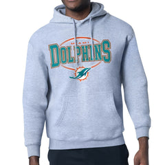 Starter Team Track Graphic Pullover Hoodie - Miami Dolphins Hoodies