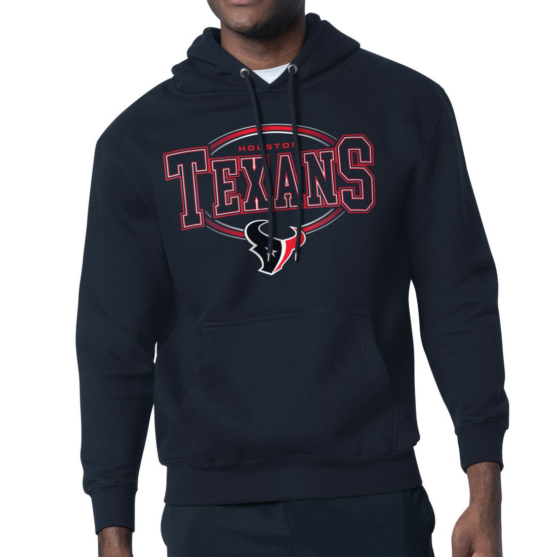 Starter Team Track Graphic Pullover Hoodie - Houston Texans Hoodies