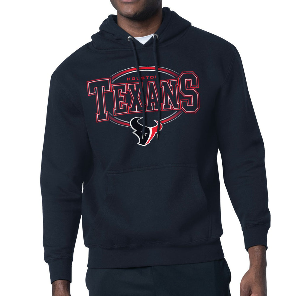 Starter Team Track Graphic Pullover Hoodie - Houston Texans Hoodies