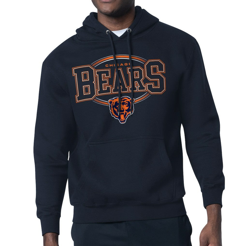 Starter Team Track Graphic Pullover Hoodie - Chicago Bears Hoodies