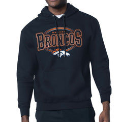 Starter Team Track Graphic Pullover Hoodie - Denver Broncos Hoodies