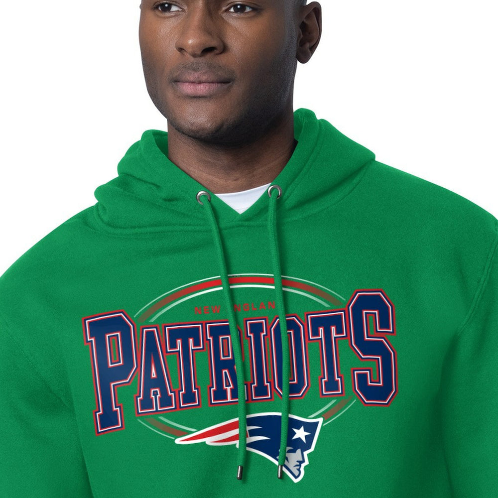 Starter Team Track Graphic Pullover Hoodie - New England Patriots Hoodies