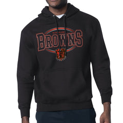 Starter Team Track Graphic Pullover Hoodie - Cleveland Browns Hoodies