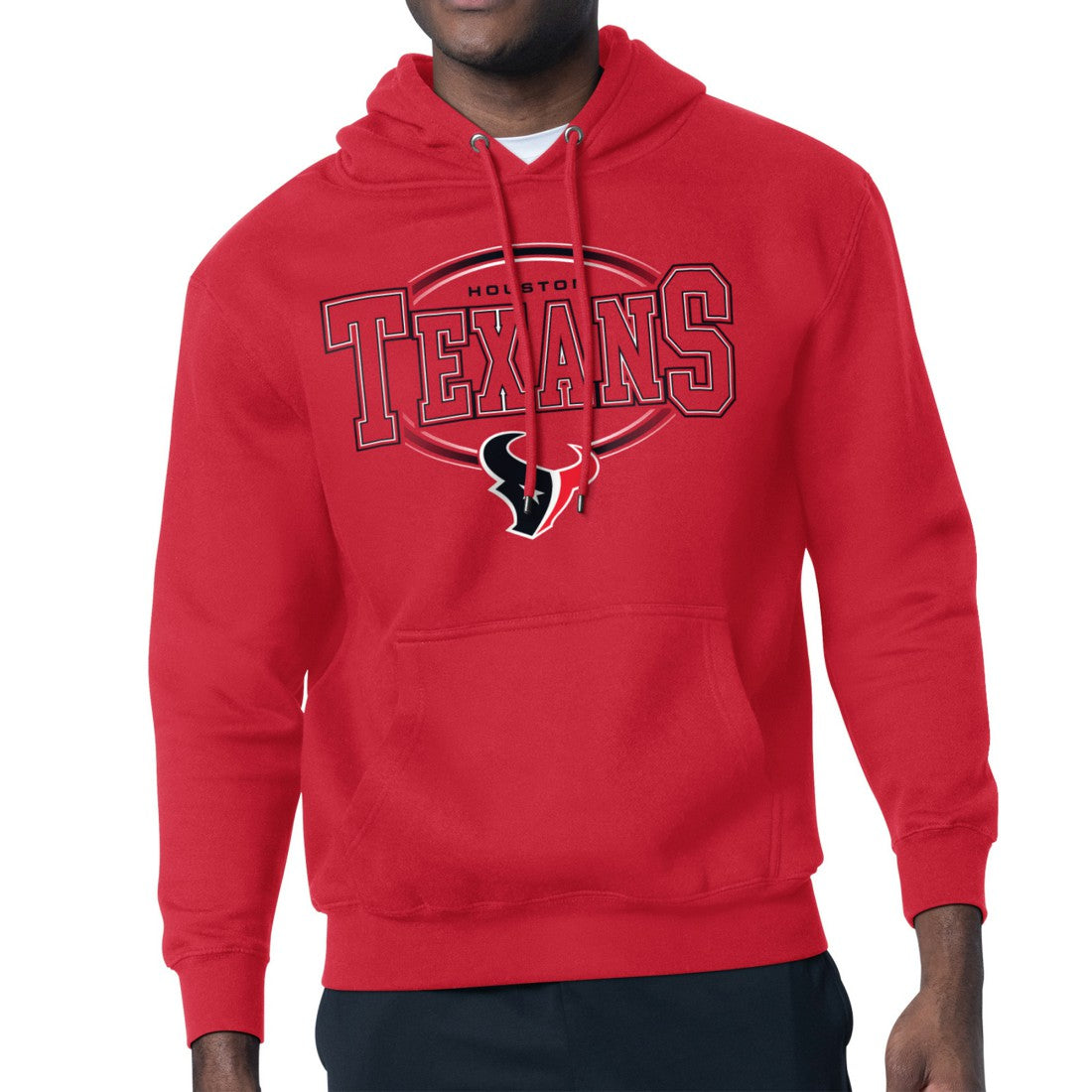 Starter Team Track Graphic Pullover Hoodie - Houston Texans Hoodies