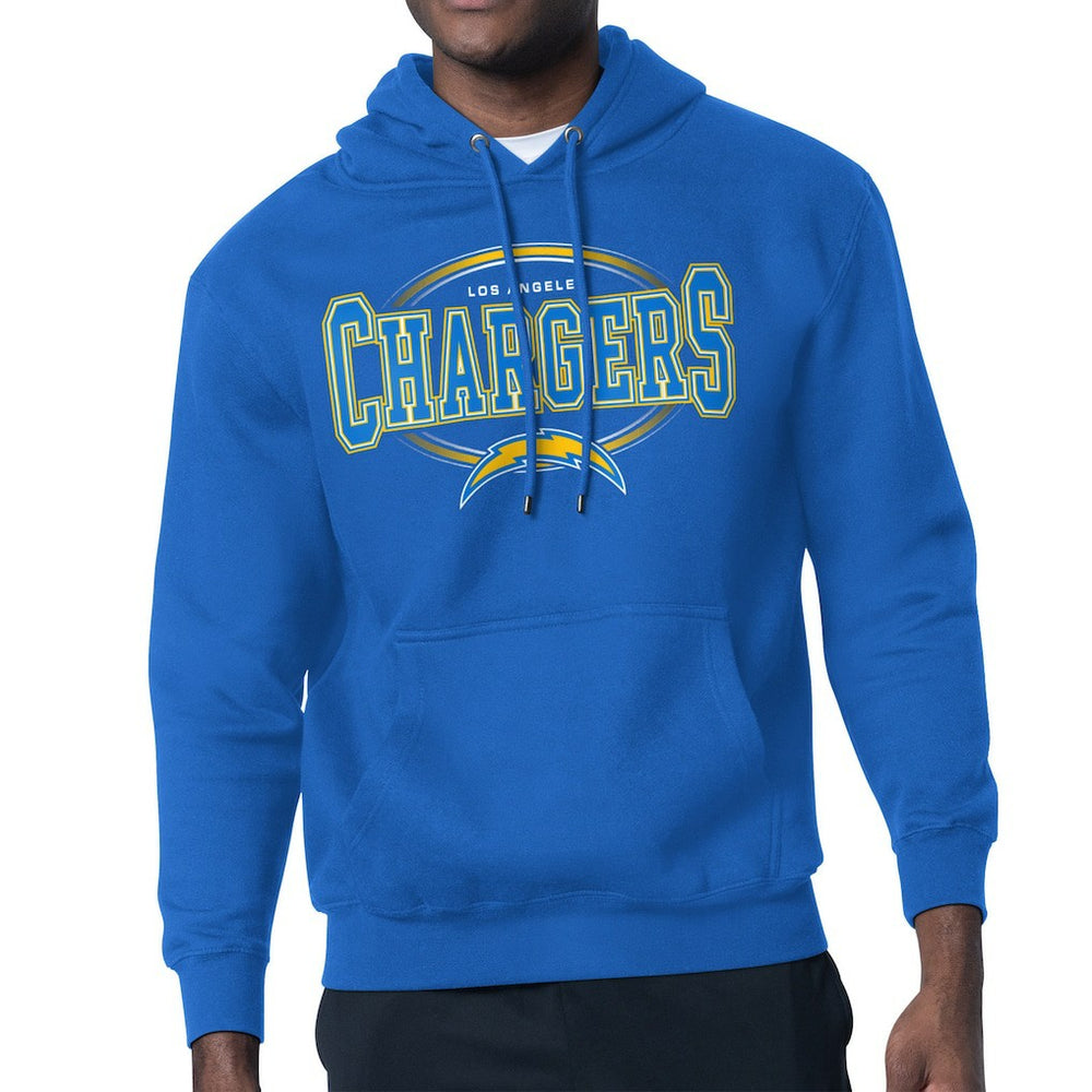 Starter Team Track Graphic Pullover Hoodie - Los Angeles Chargers Hoodies