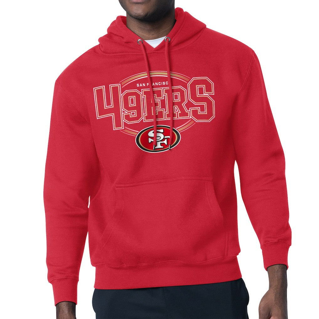 Starter Team Track Graphic Pullover Hoodie - San Francisco 49ers Hoodies