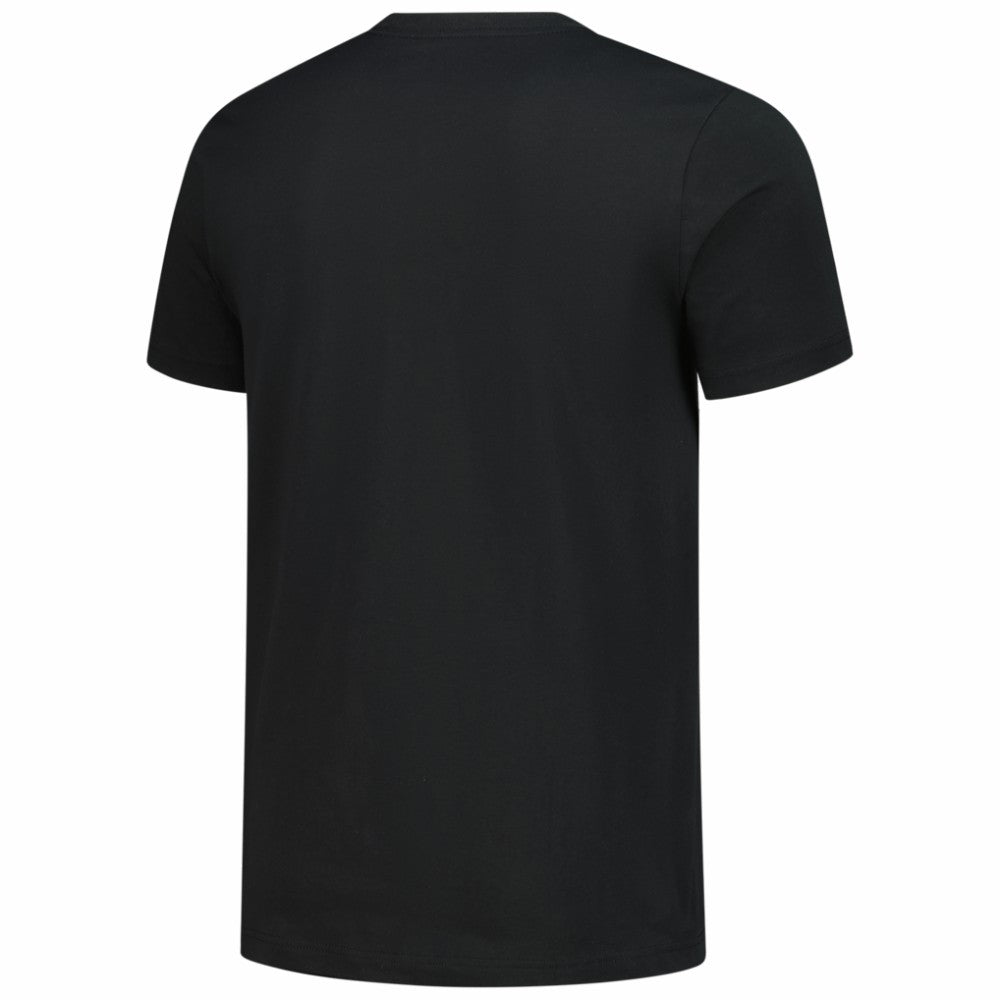 Black Chicago Cubs New Era Bronze Logo with Cross Bats Established T-Shirt