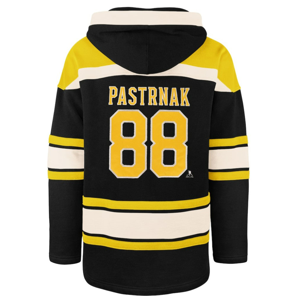 NHL David Pastrnak Boston Bruins '47 Player Name & Number Lacer Hoodie
