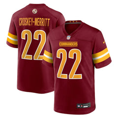 Jacory Croskey-Merritt  Team Game Jersey - Washington Commanders Jerseys
