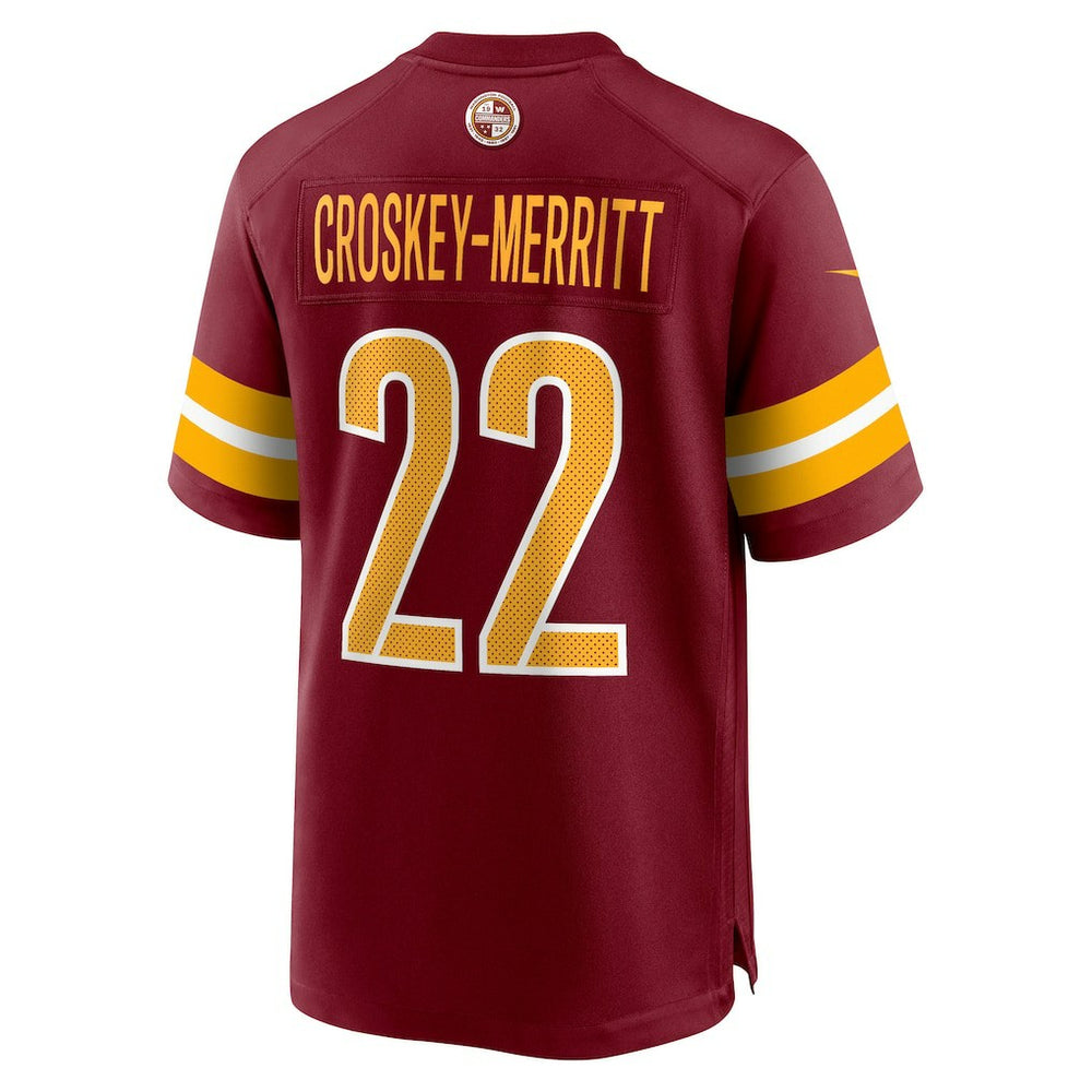 Jacory Croskey-Merritt  Team Game Jersey - Washington Commanders Jerseys
