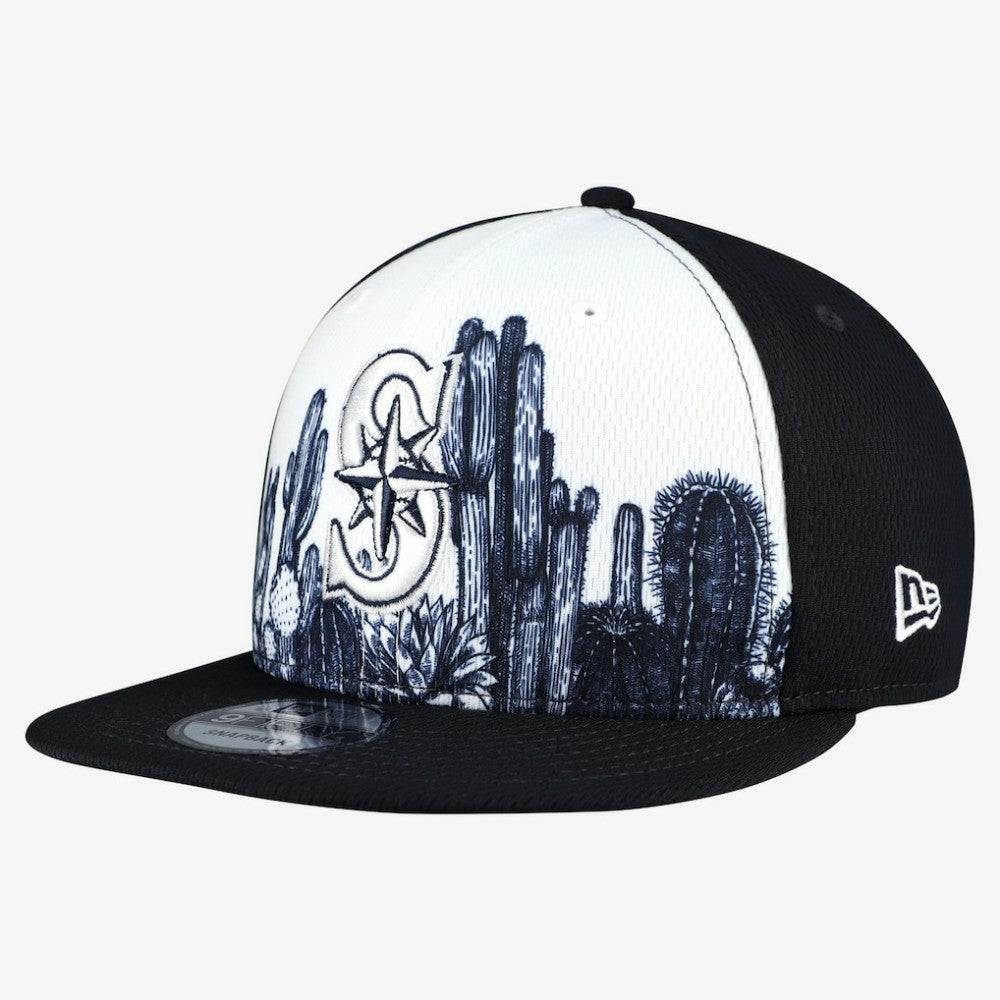 Navy Seattle Mariners New Era 2026 Spring Training Fan Pack Grow 9FIFTY Snapback Hat