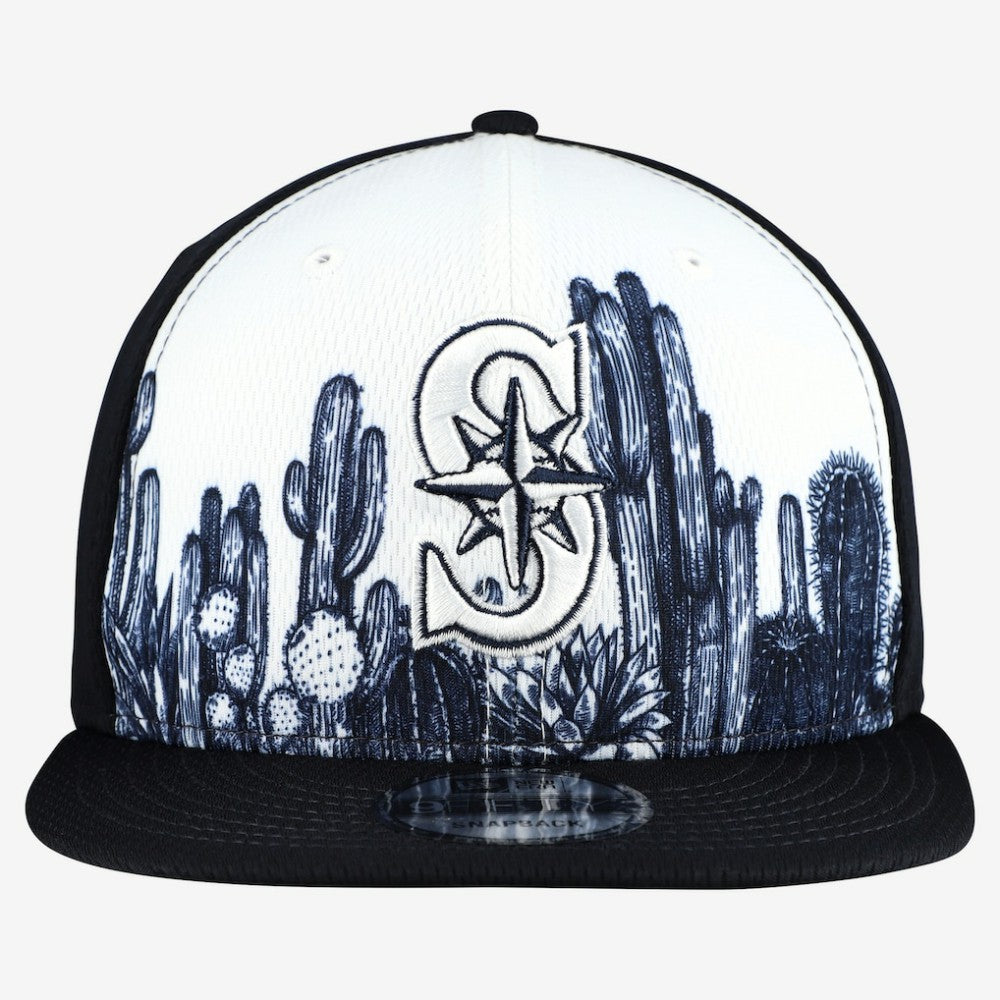 Navy Seattle Mariners New Era 2026 Spring Training Fan Pack Grow 9FIFTY Snapback Hat