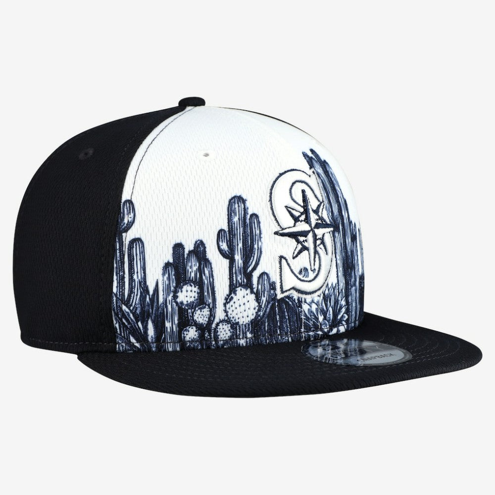 Navy Seattle Mariners New Era 2026 Spring Training Fan Pack Grow 9FIFTY Snapback Hat
